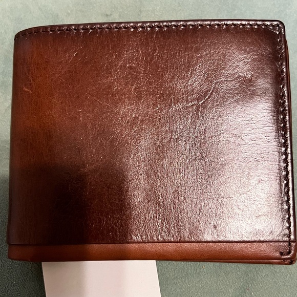 BOCONI Men’s Brown Leather Wallet NWT - Picture 4 of 6